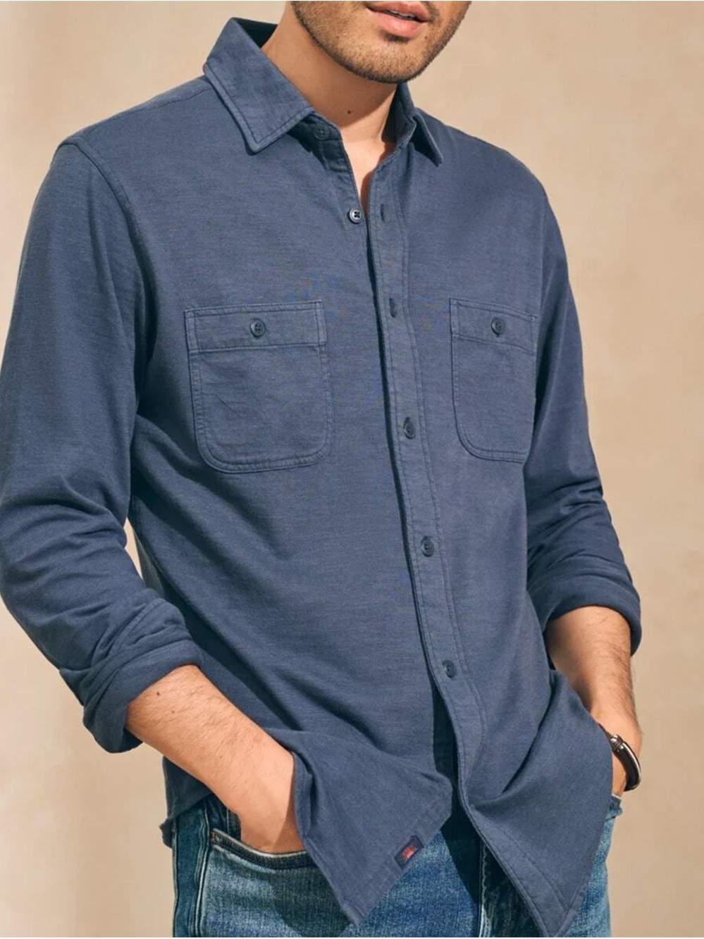 FAHERTY Men's Sunwashed Knit Shirt